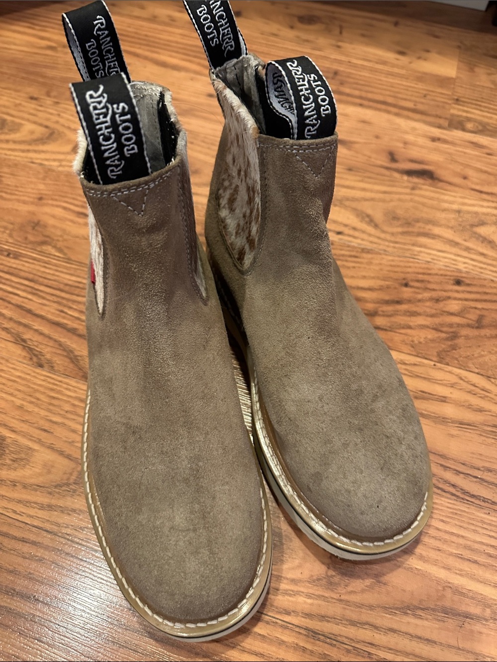 Women’s Taupe Suede Chelsea Boots